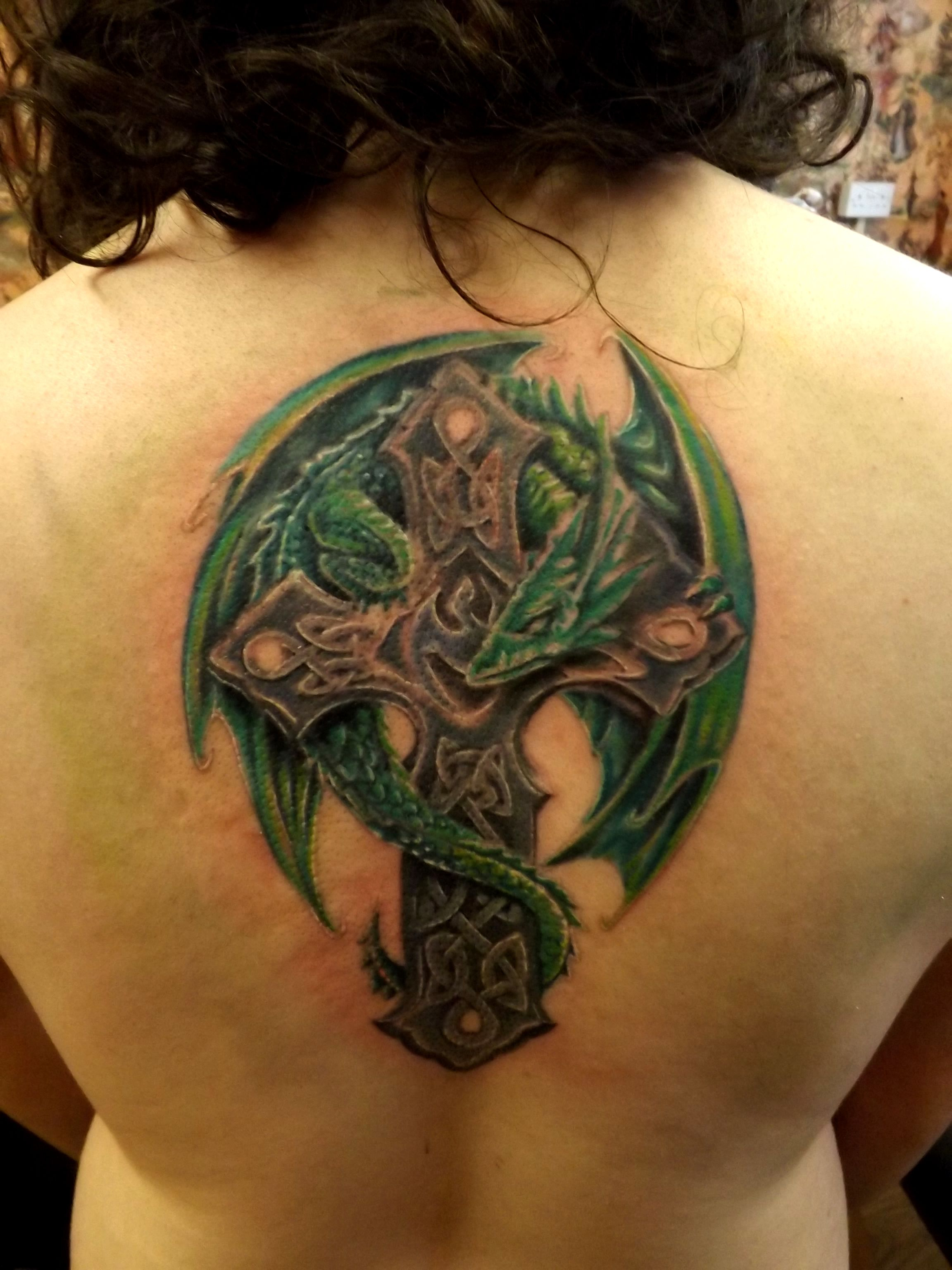 Dragon Celtic Cross Tattoo In Progress Future Sleeve Tattoos in sizing 2304 X 3072