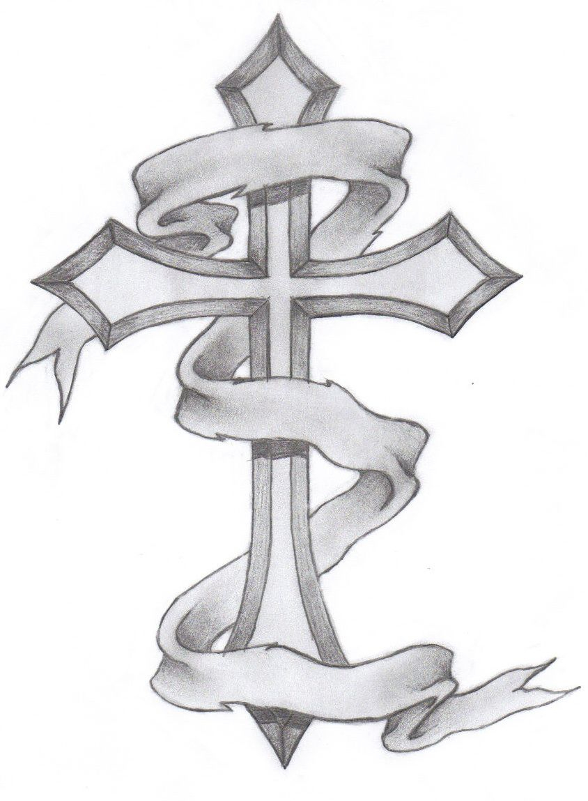 Drawings Of Crosses Classic Cross Tattoo Glax34 Diet Tips inside measurements 844 X 1149