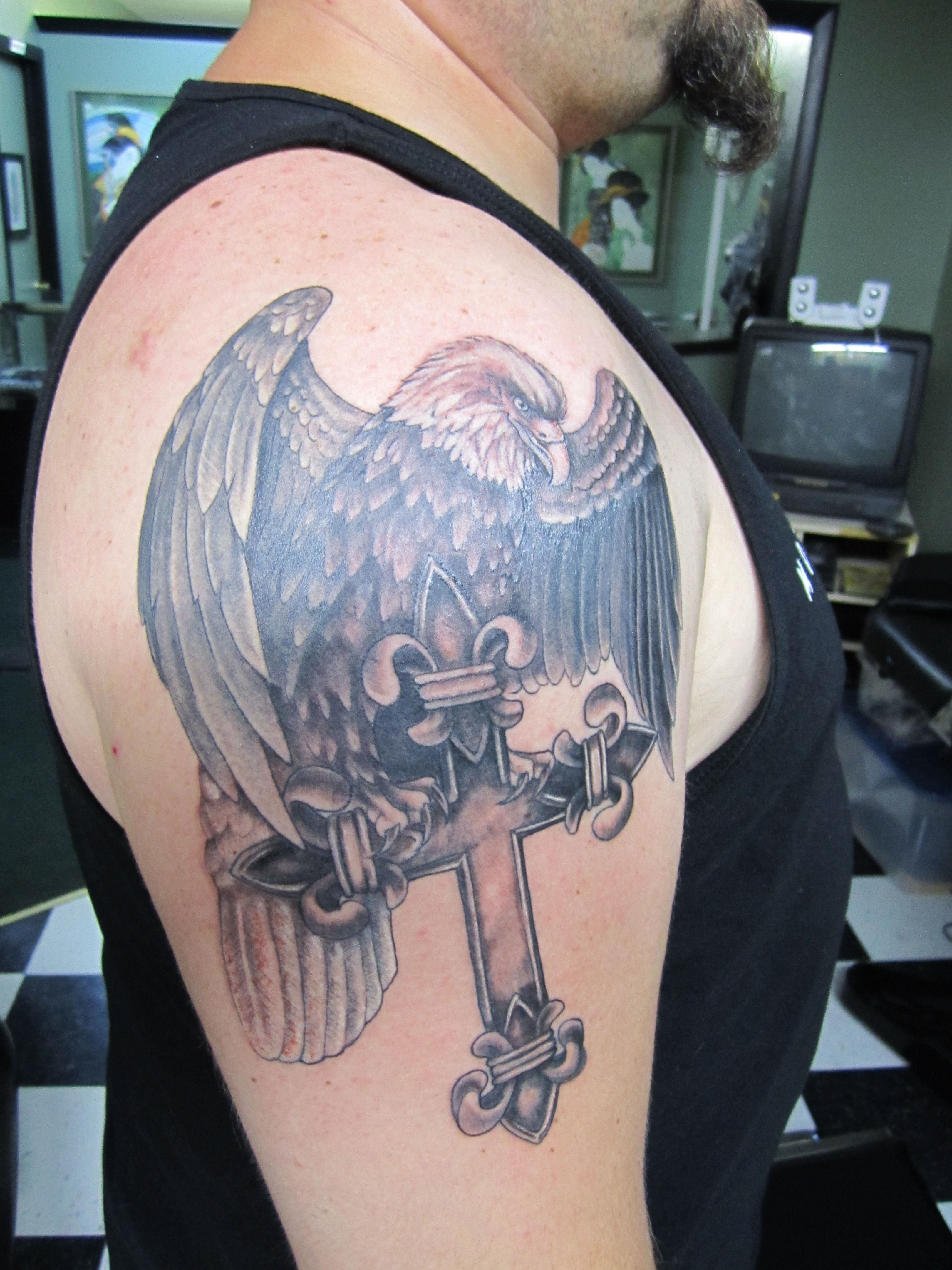 Eagle Cross Tattoo George Carter Green Man Tattoo Com 120 inside dimensions 3240 X 4320