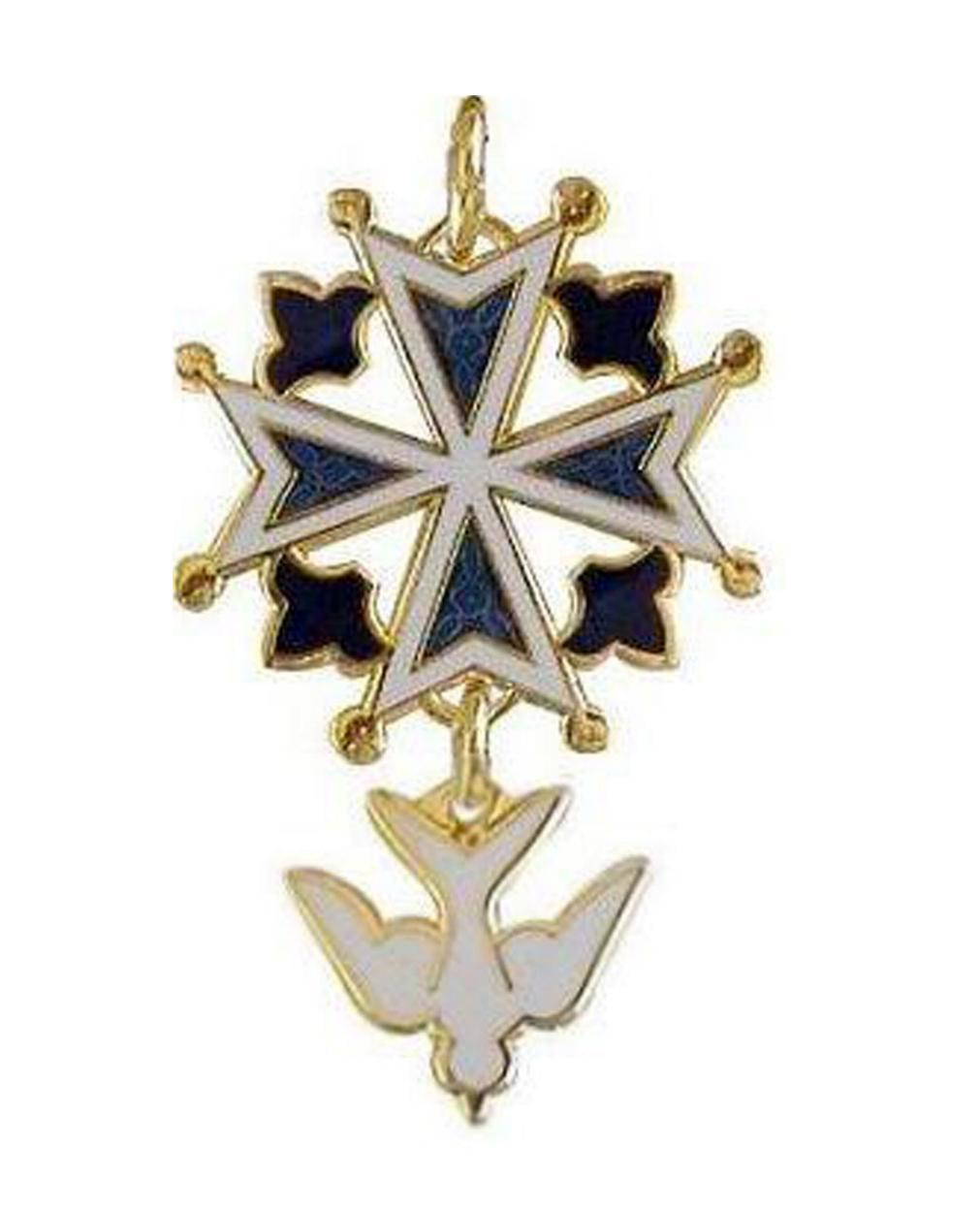 Enamel Huguenot Cross In 2019 Products Cross Pendant Cross intended for proportions 1011 X 1249