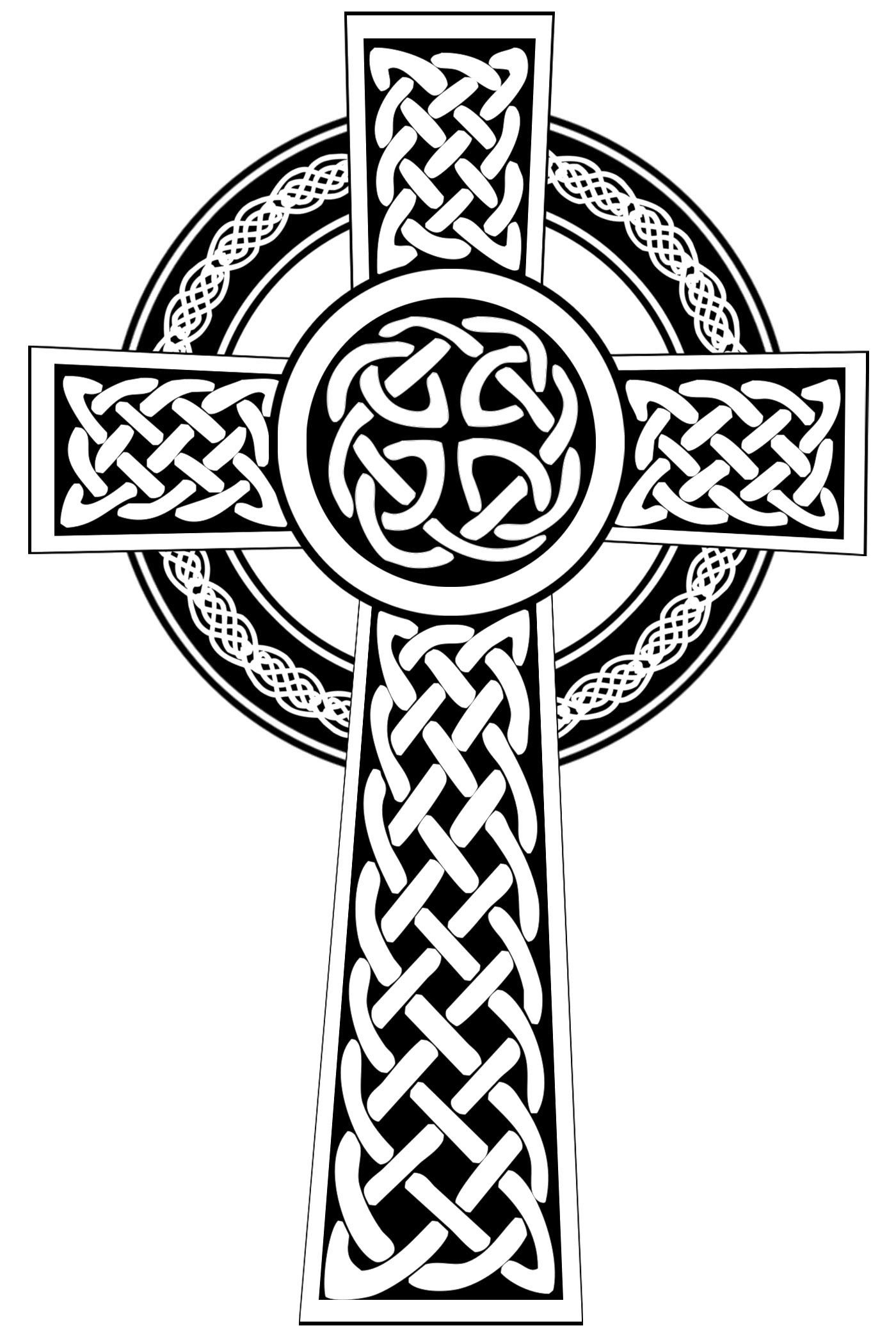 Кельтский крест орнамент