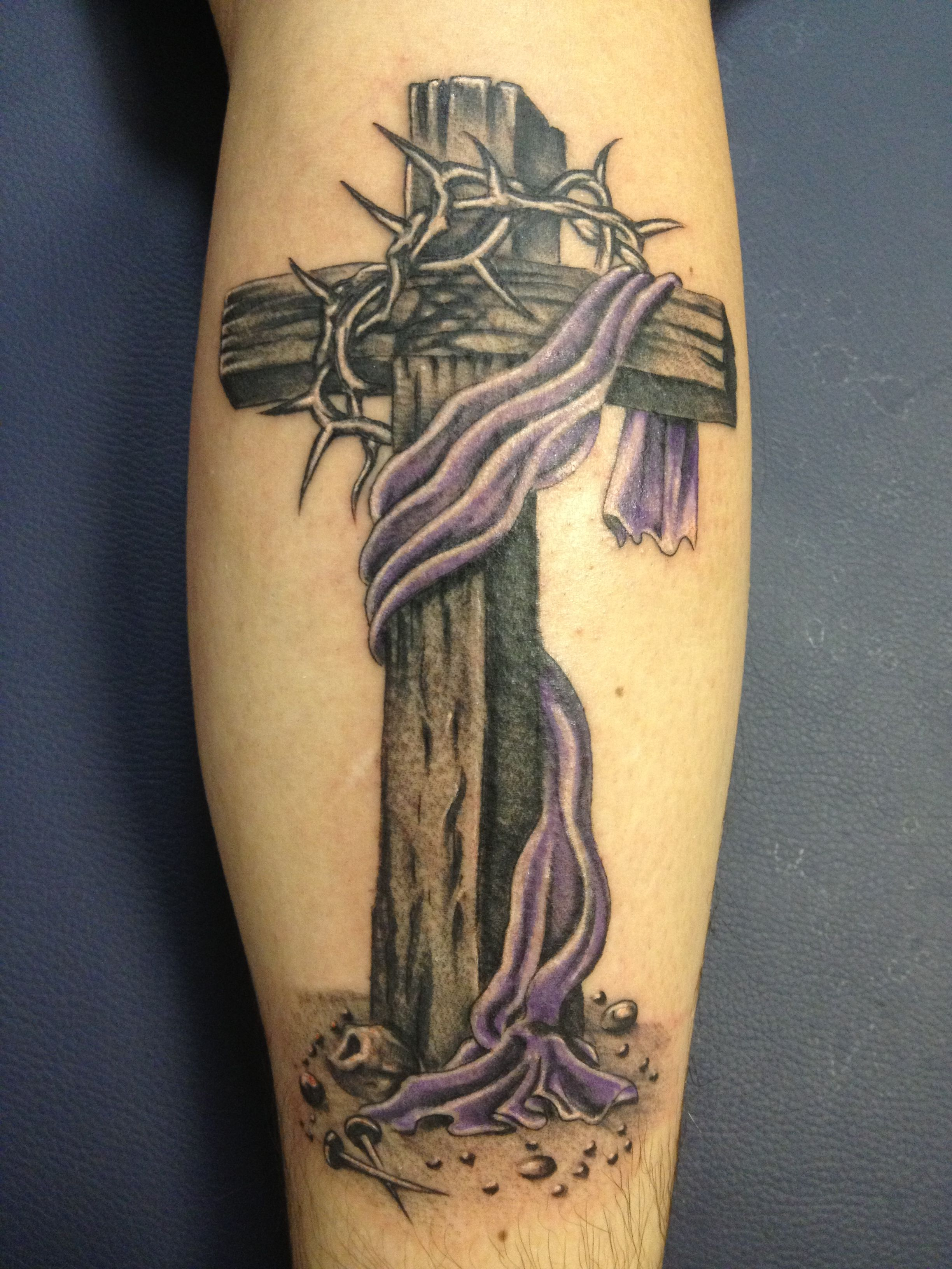 Ephesian Cross With Crown Of Thorns Tattoos Tattoos Body Art intended for size 2448 X 3264