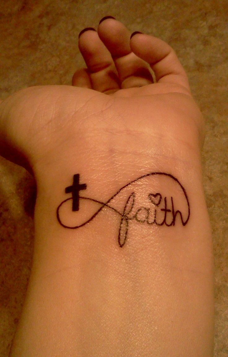 Faith Cross Tattoo For Girls On Wrist Tattooshunt intended for size 736 X 1153