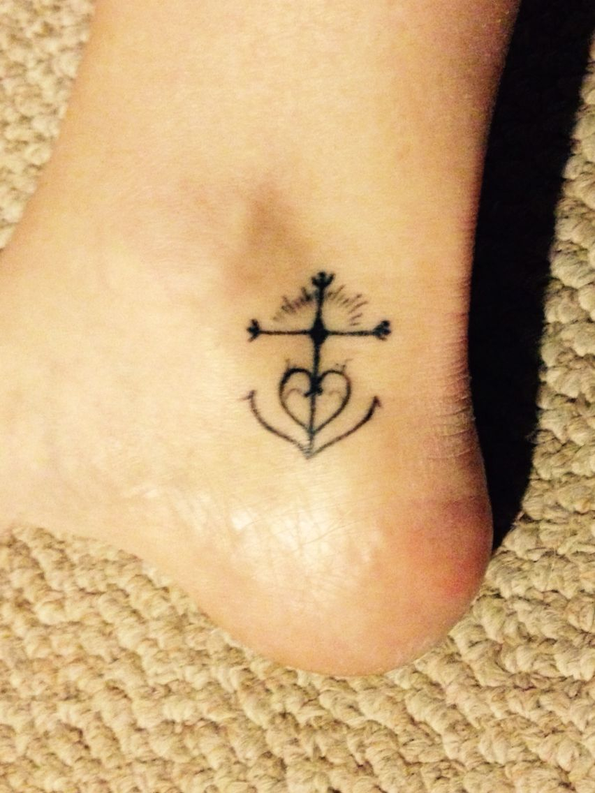 Faith Love And Hope Ankle Tattoo Cross Heart Anchor Tattoos with size 852 X 1136