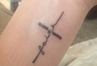 Faith Tattoo Cross Tattoo Wrist Tattoo Done And Done Cross regarding size 2448 X 3264