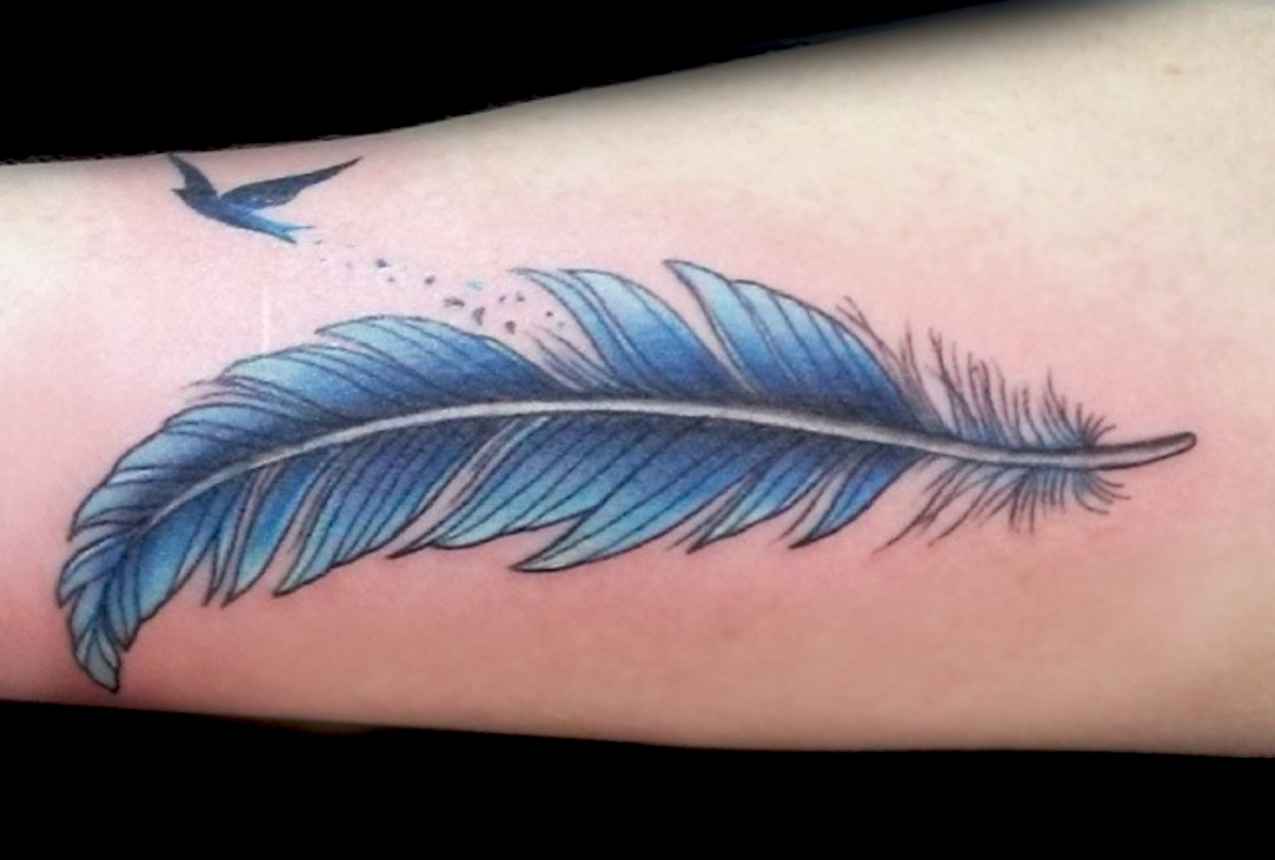 Feather Tattoo Meaning Ink Vivo throughout dimensions 1174 X 792