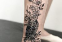 Feminine Bird And Flowers Tattoo On Leg Bird Tattoos Tattoos in measurements 1080 X 1349