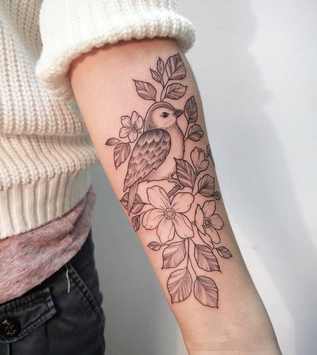 Forearm Feminine Bird Tattoo Irene Bogachuk Tattoos Irene for proportions 1080 X 1209