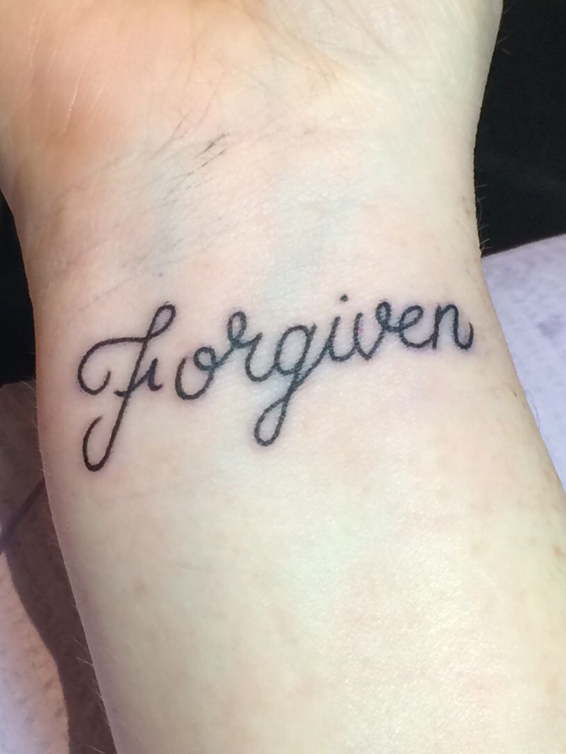 Forgiven Tattoo A Reminder That I Am Forgiven Tat Artist Thought for measurements 815 X 1086