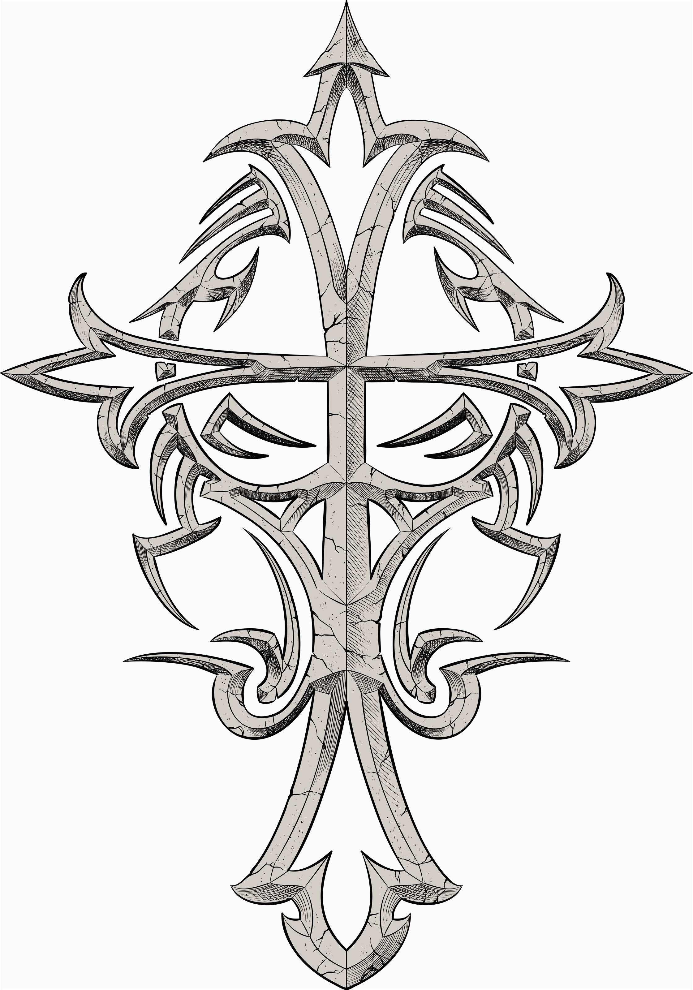 Free Printable Cross Tattoo Designs Nordiclarpwiki throughout proportions 2240 X 3200