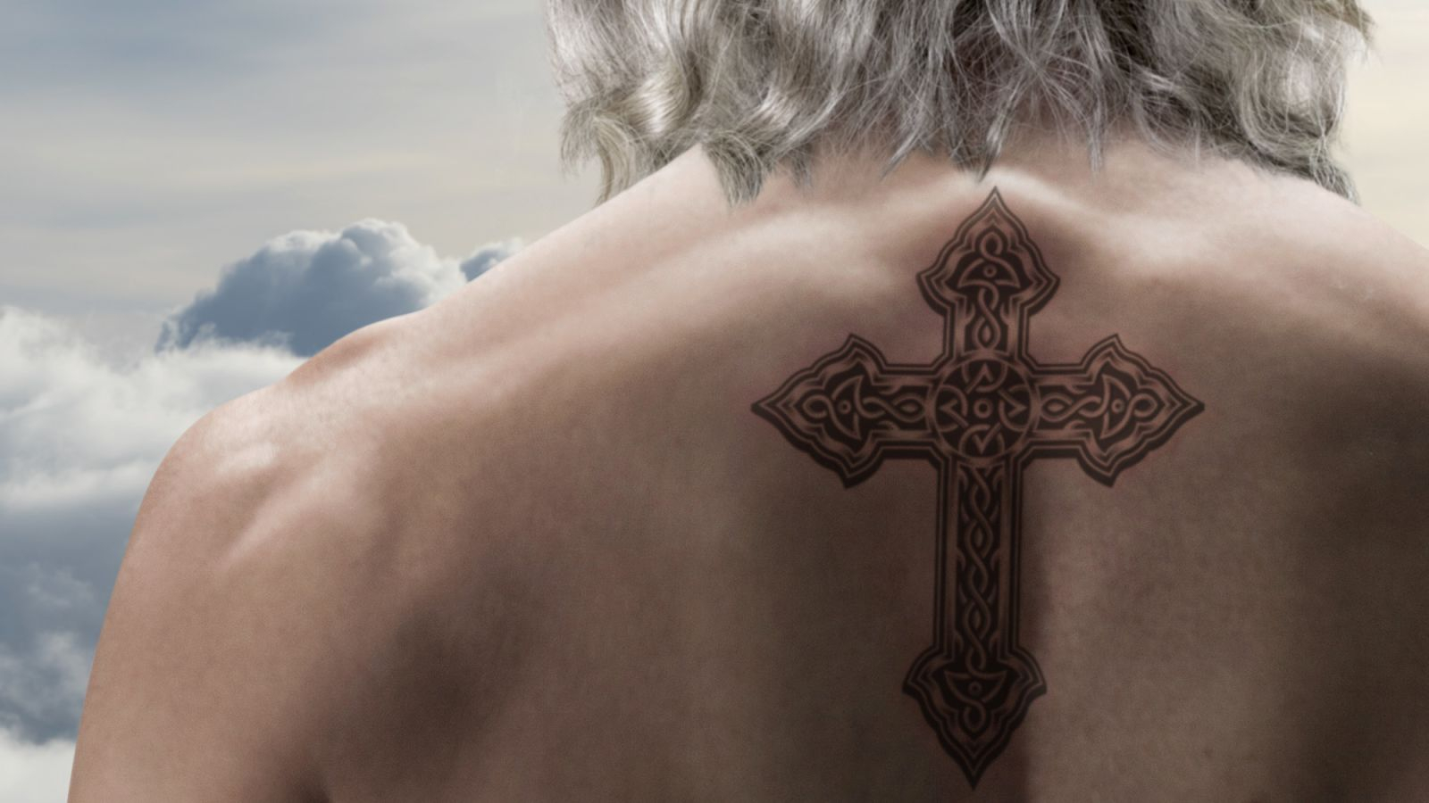 God Gets Celtic Cross Tattooed On Back with sizing 1600 X 900