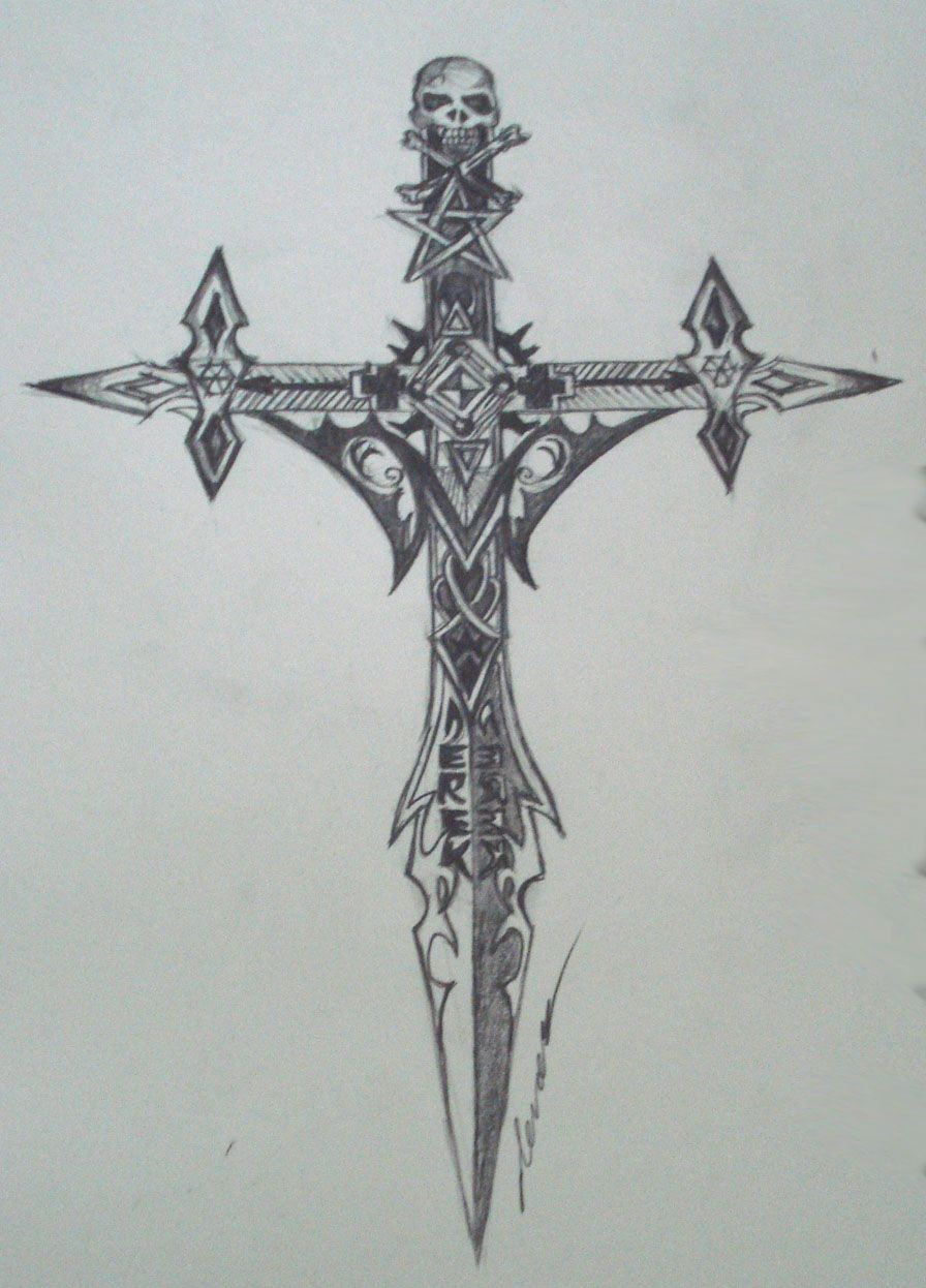 Gothic Cross Tattoo Designs Gothic Cross Draco2005 On Art in measurements 896 X 1246