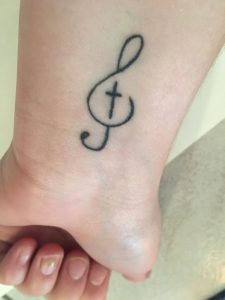 Great Cross Tattoo Music Treble Clef Christian Tattoo Treble Clef inside measurements 3024 X 4032