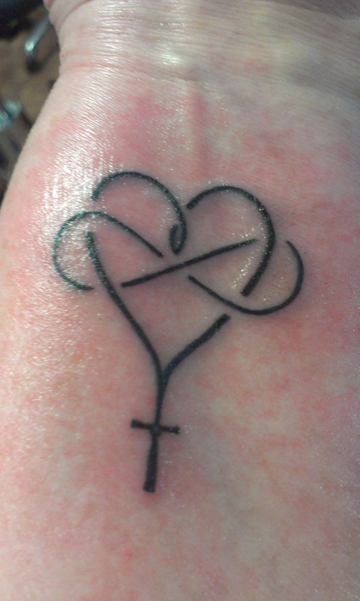 Heart Anchor Cross Tattoo Anchor Cross Heart Picture Photo Design regarding size 736 X 1229