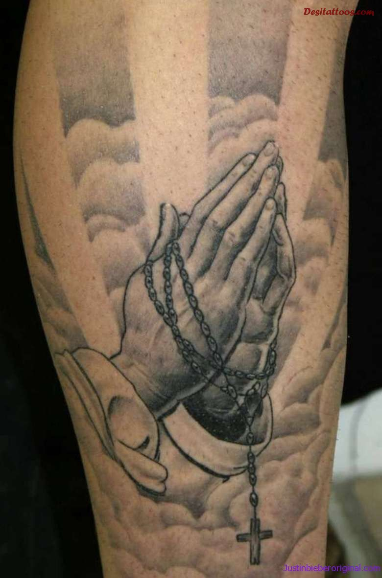 Holy Praying Christian Hands And Chain Cross Tattoo Design Ink intended for measurements 780 X 1182