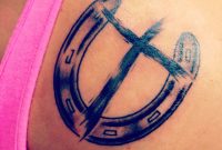 Horse Shoe And Cross Tattoos Tatto within proportions 2448 X 2448