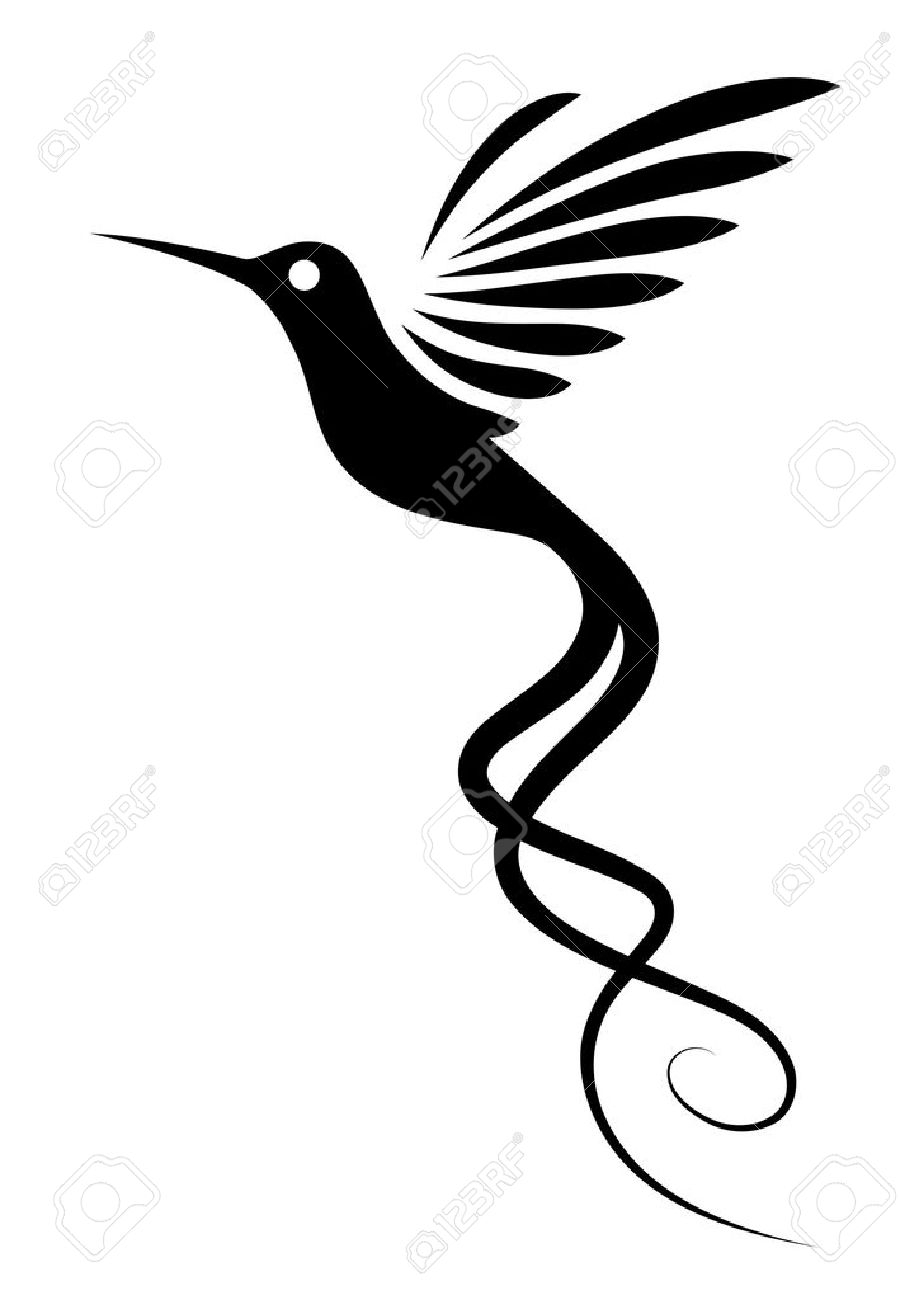 Hummingbird Tattoo Royalty Free Cliparts Vectors And Stock within sizing 919 X 1300