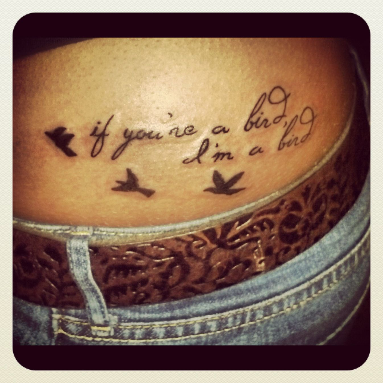 If Youre A Bird Im A Bird Tattoo From The Notebook Tattoos regarding proportions 1346 X 1346