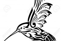 Illustration Of Flying Humming Bird Tattoo Art On Isolated White intended for size 910 X 1300