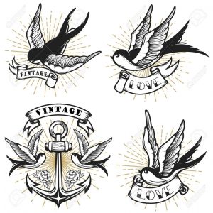 Image Result For Vintage Bird Tattoo Cloud Tattoo Sleeve Vintage throughout sizing 1299 X 1300