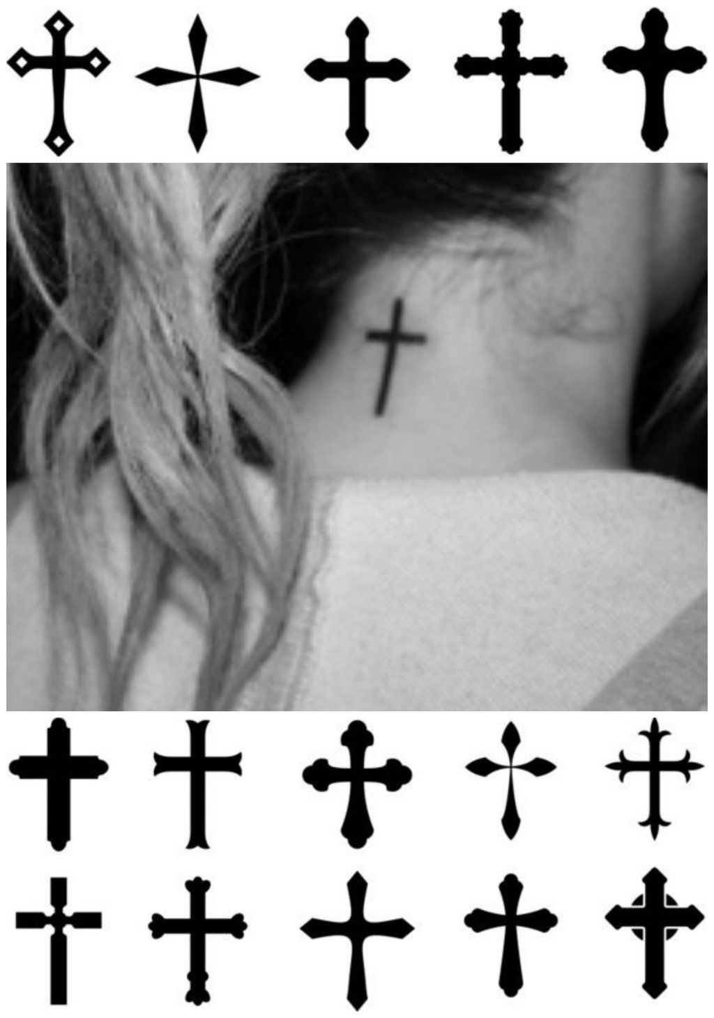 Images For Cross Neck Tattoos For Women These Are A Few Of My with sizing 1024 X 1460