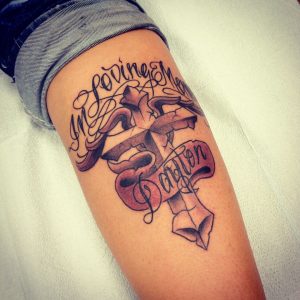 In Loving Memory Of Tattoos Rip Tattoo Peace Tattoos Cross inside dimensions 1440 X 1440