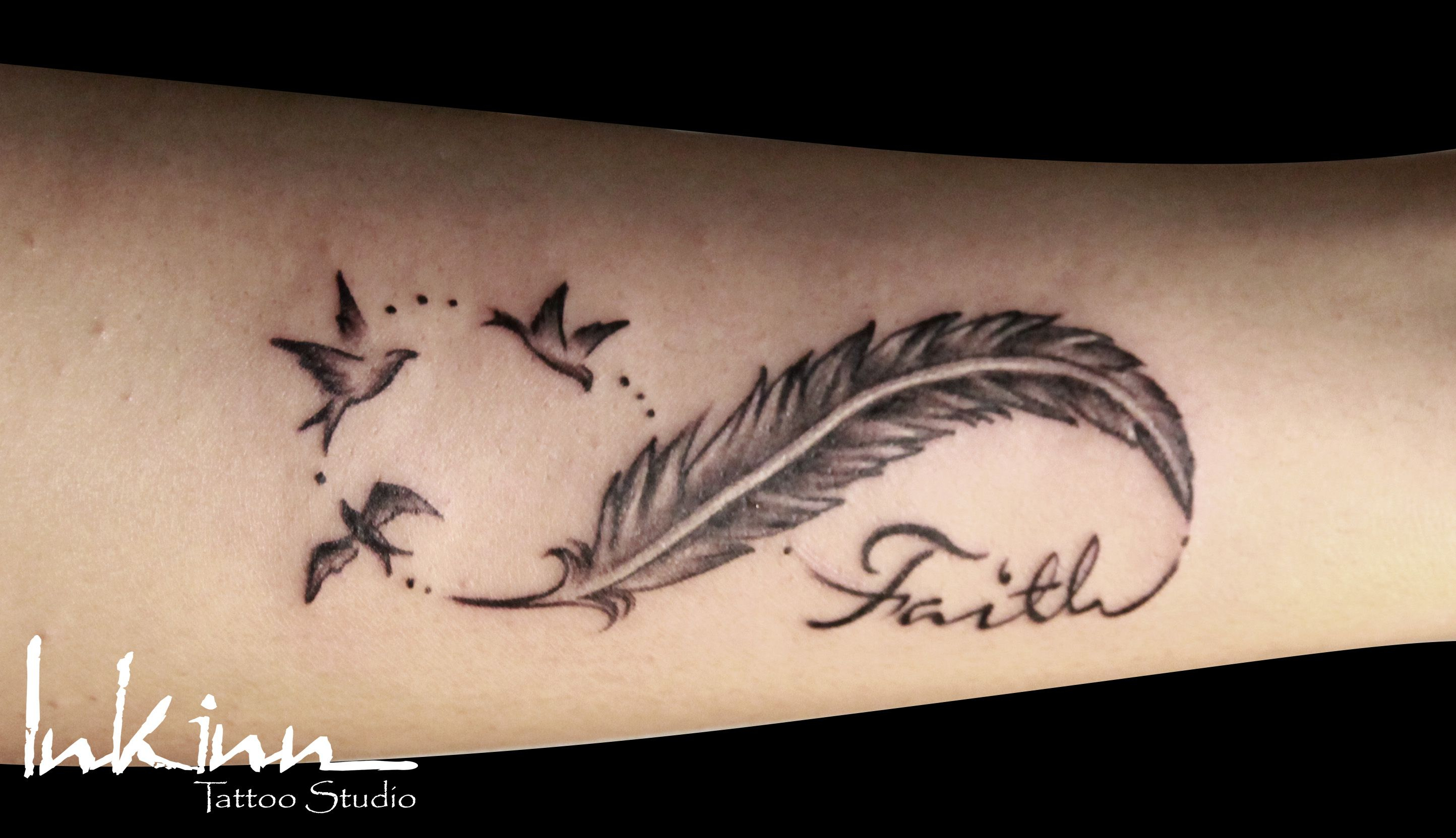 Infinitysignfeatherandbirds Infinity Tattoo With Birds And in proportions 2888 X 1664