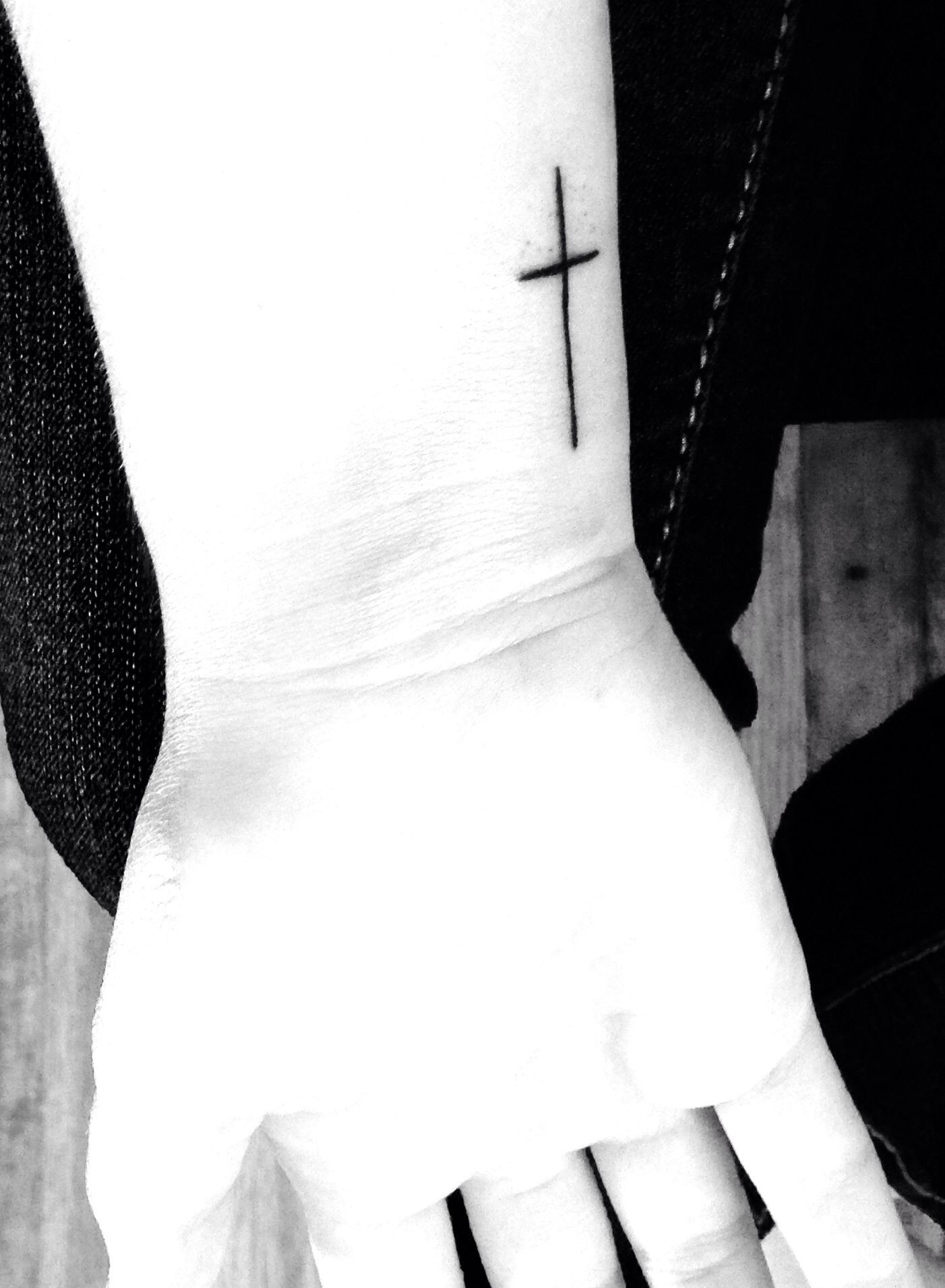 Inside Of Arm Small Skinny Cross Tattoo Ideas Tattoos Arm intended for size 1402 X 1910