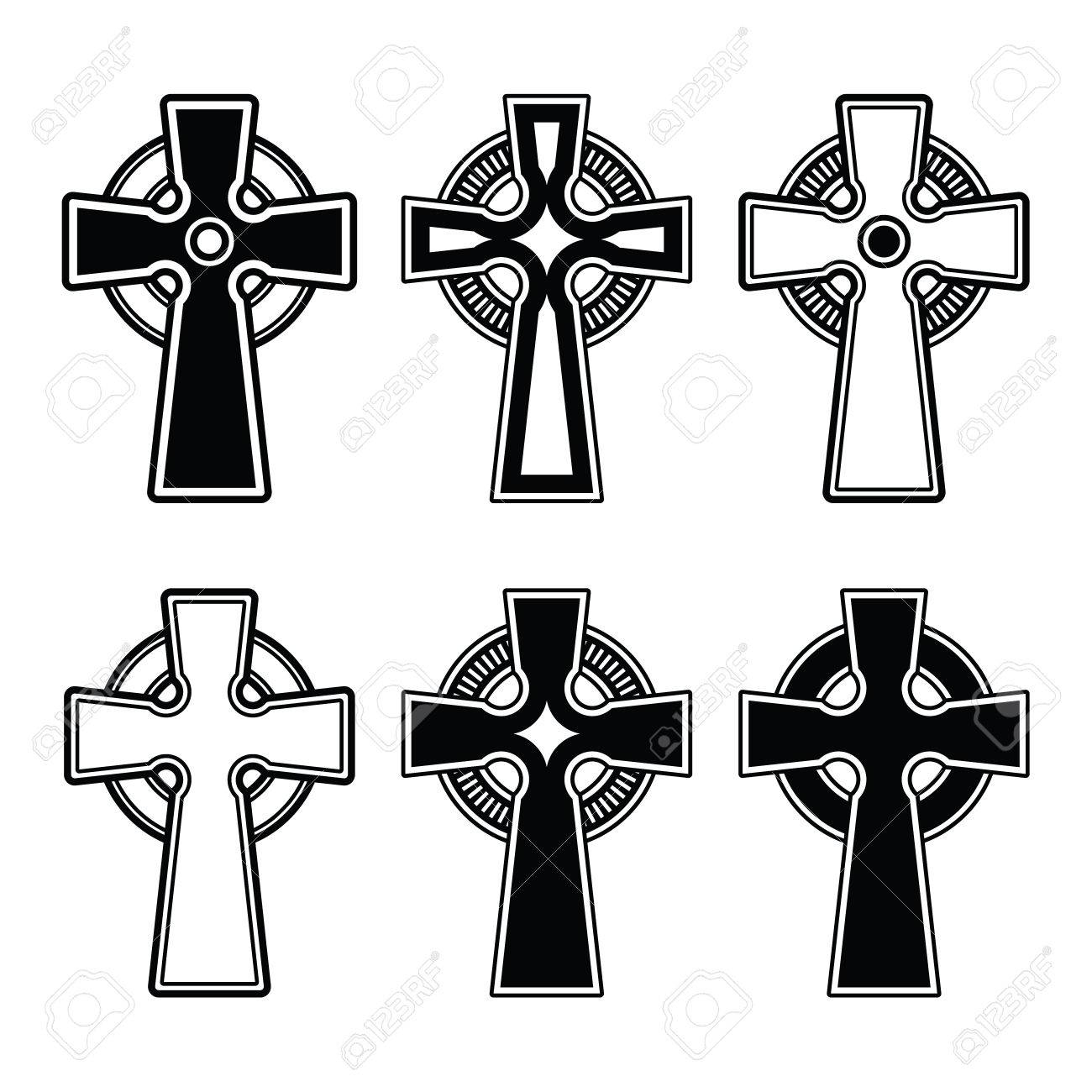 Irish Scottish Celtic Cross Vector Sign Royalty Free Cliparts for sizing 1300 X 1300