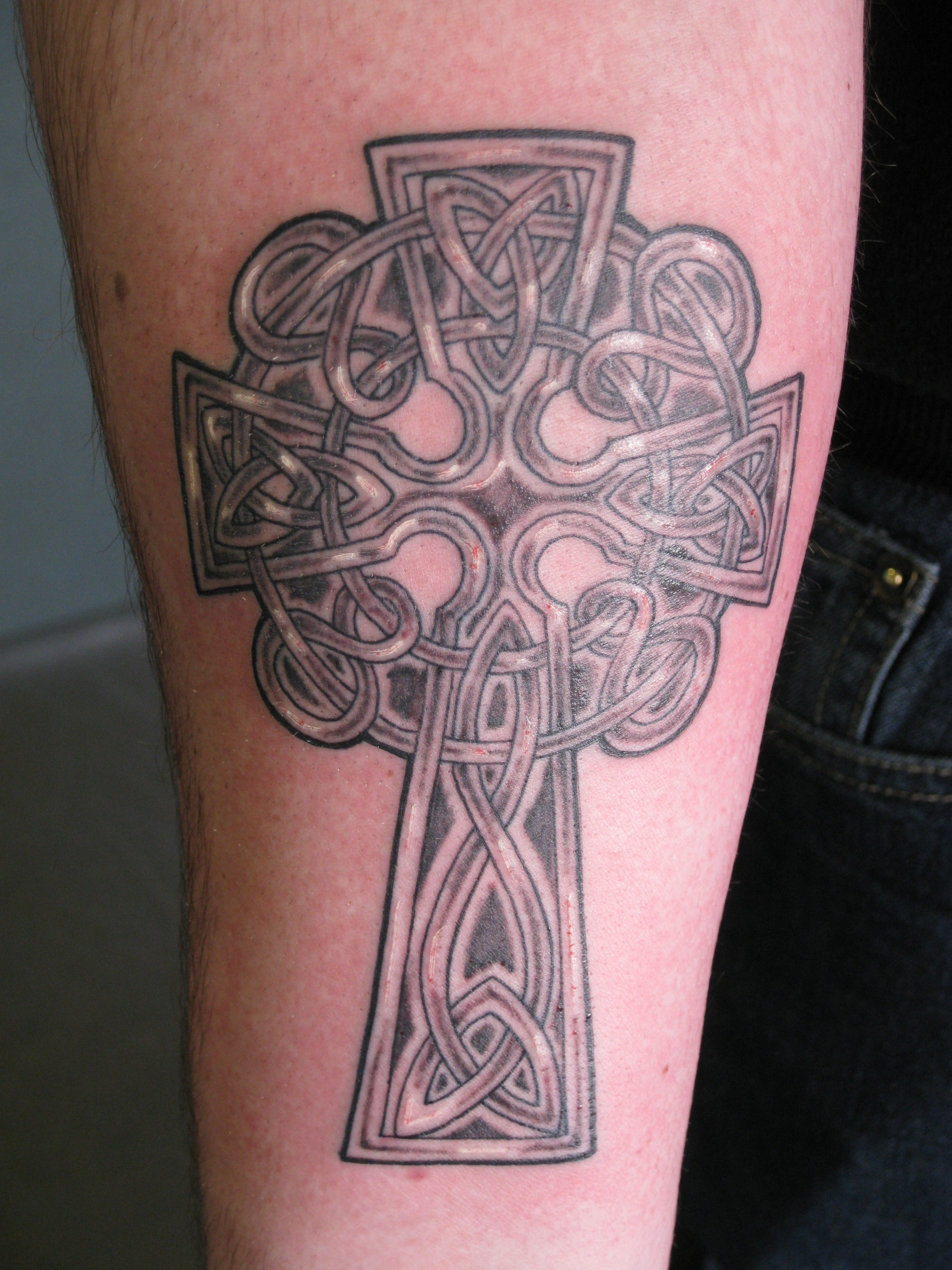 Irish Street Tattoo Celtic Cross Irish St Tattoo with regard to measurements 1944 X 2592