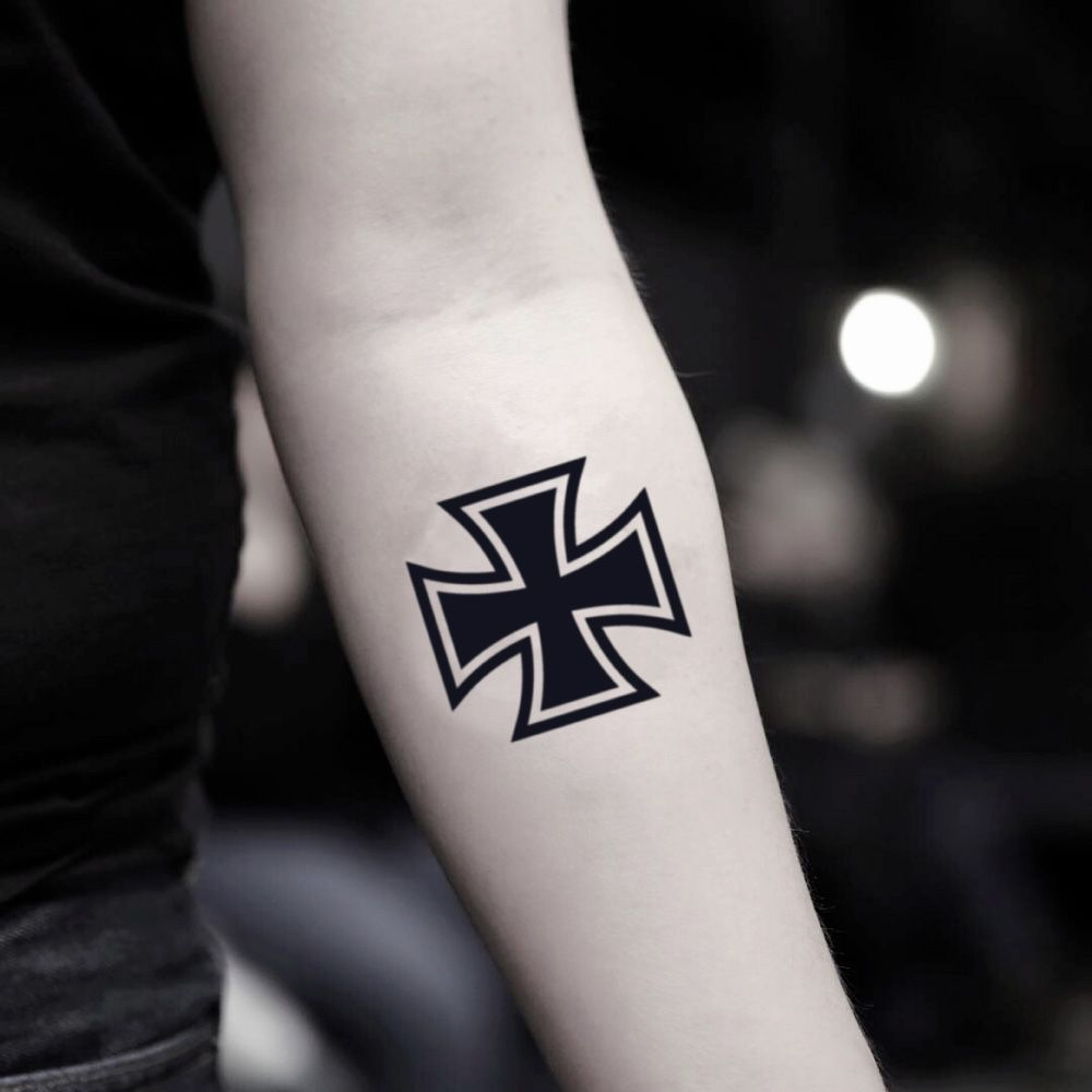 Iron Cross Temporary Tattoo Sticker Set Of 2 Cool Stuff in proportions 1000 X 1000