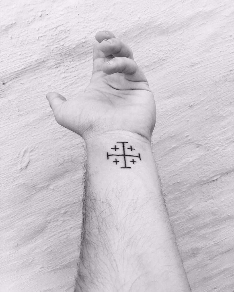 Jerusalem Cross Tattoo Tattoos I Like Tattoos Jerusalem Cross for dimensions 960 X 1199