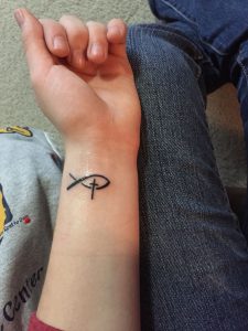 Jesus Fish And Cross Tattoo Ideas Hook Tattoos Christian Fish intended for dimensions 1000 X 1334