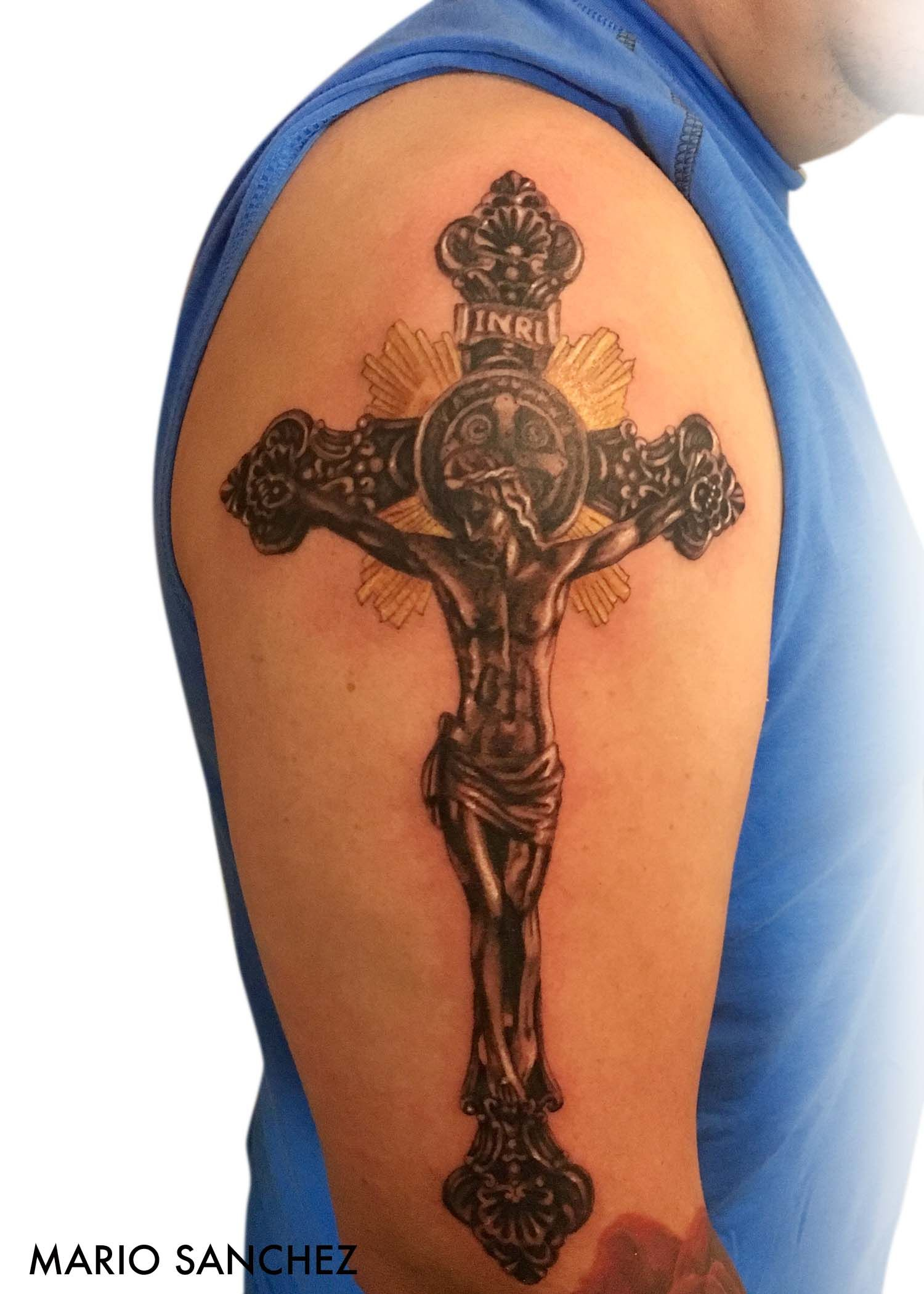 Jesus On Cross Tattoo Black Color Tattoos Jesus On Cross throughout size 1500 X 2100