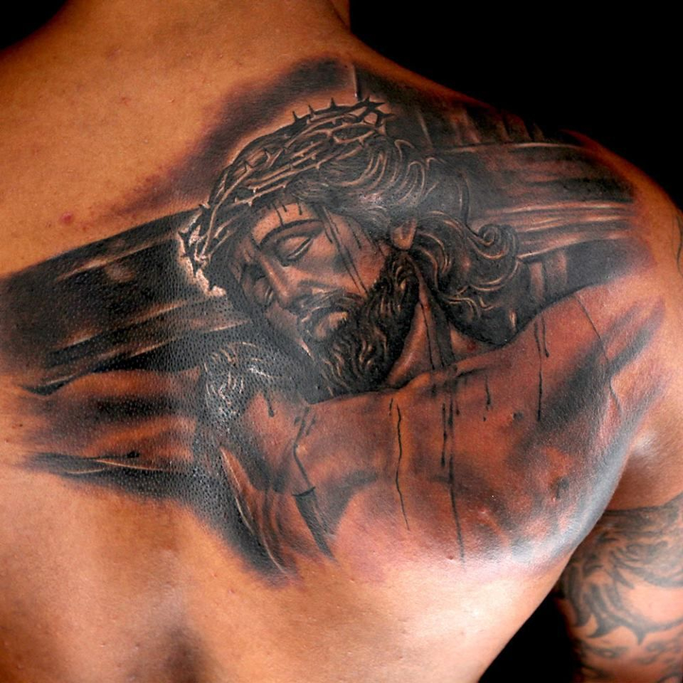 Jesus On The Cross Tattoo Done Tony Montoya Jesus Tat Tattoos for size 960 X 960