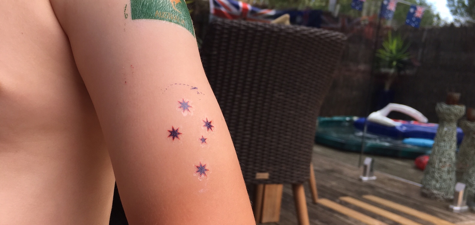 Kid With Temporary Southern Cross Tattoo Wants To Fight Everyone pertaining to size 1584 X 750
