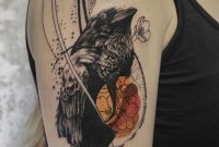 Koit Tattoo Artist From Berlin Black And Orange Graphic Style Crow with measurements 952 X 1920
