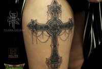 Lace Cross Custom Tattoo Design Pit Fun Tattoos Penang regarding proportions 1400 X 1400