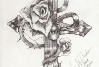 Ladies Cross Tattoo Designs Crosseswithrosesandwings Pita pertaining to proportions 1024 X 1477