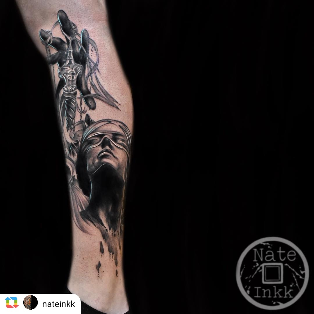 Lady Justice Tattoo Nate Inkk The Tattoo Movement Metallica with regard to sizing 1080 X 1080