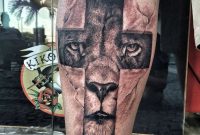 Lion Cross Tattoo Tattoos I Like Tatto with proportions 1024 X 1024