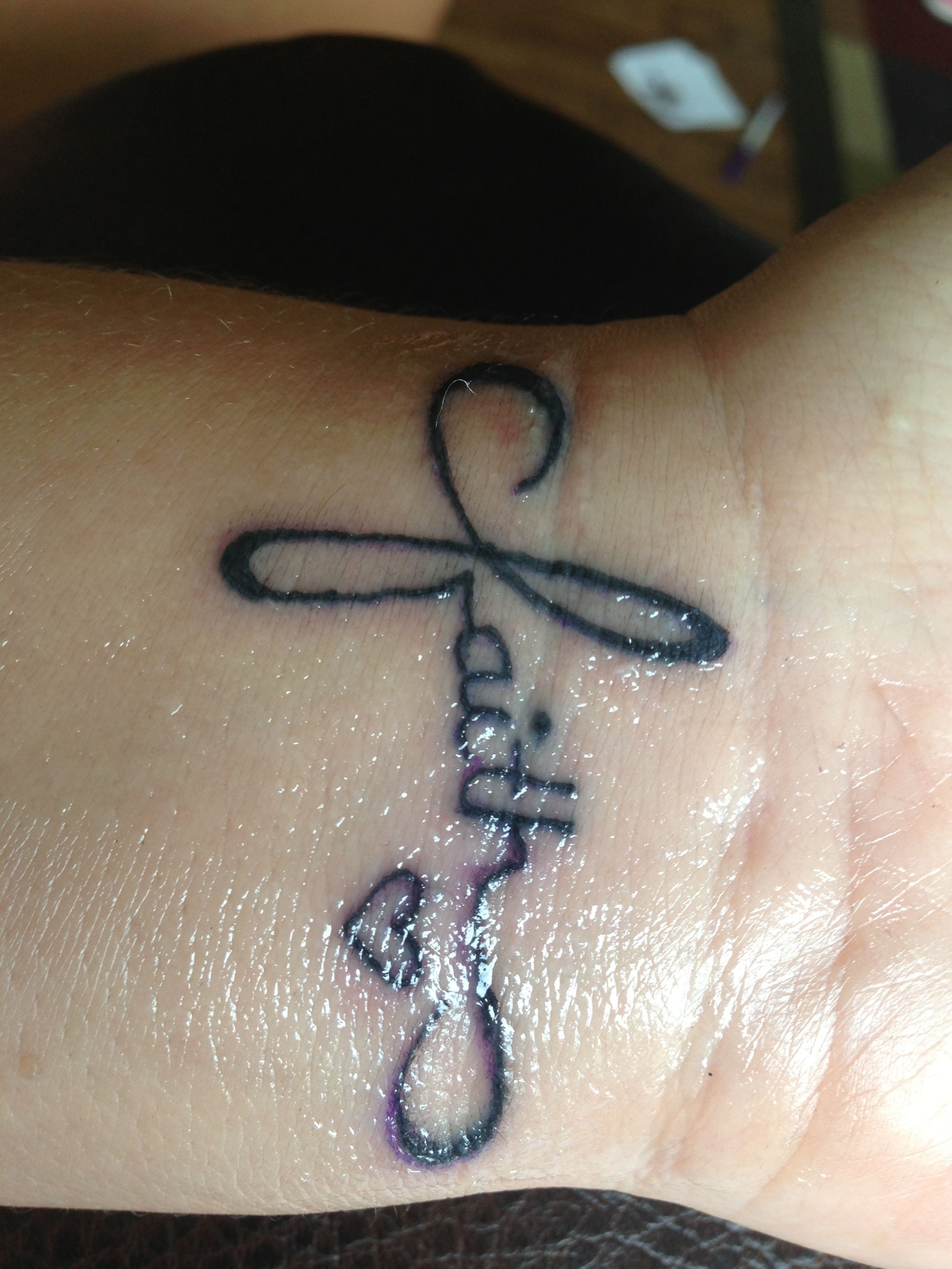 Love Love Love My Friends Faith Cross Tattoo Tats Piercings throughout dimensions 2448 X 3264