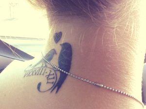 Love This Tattoo Idea Two Love Birds With Wedding Anniversary Date pertaining to size 1280 X 960