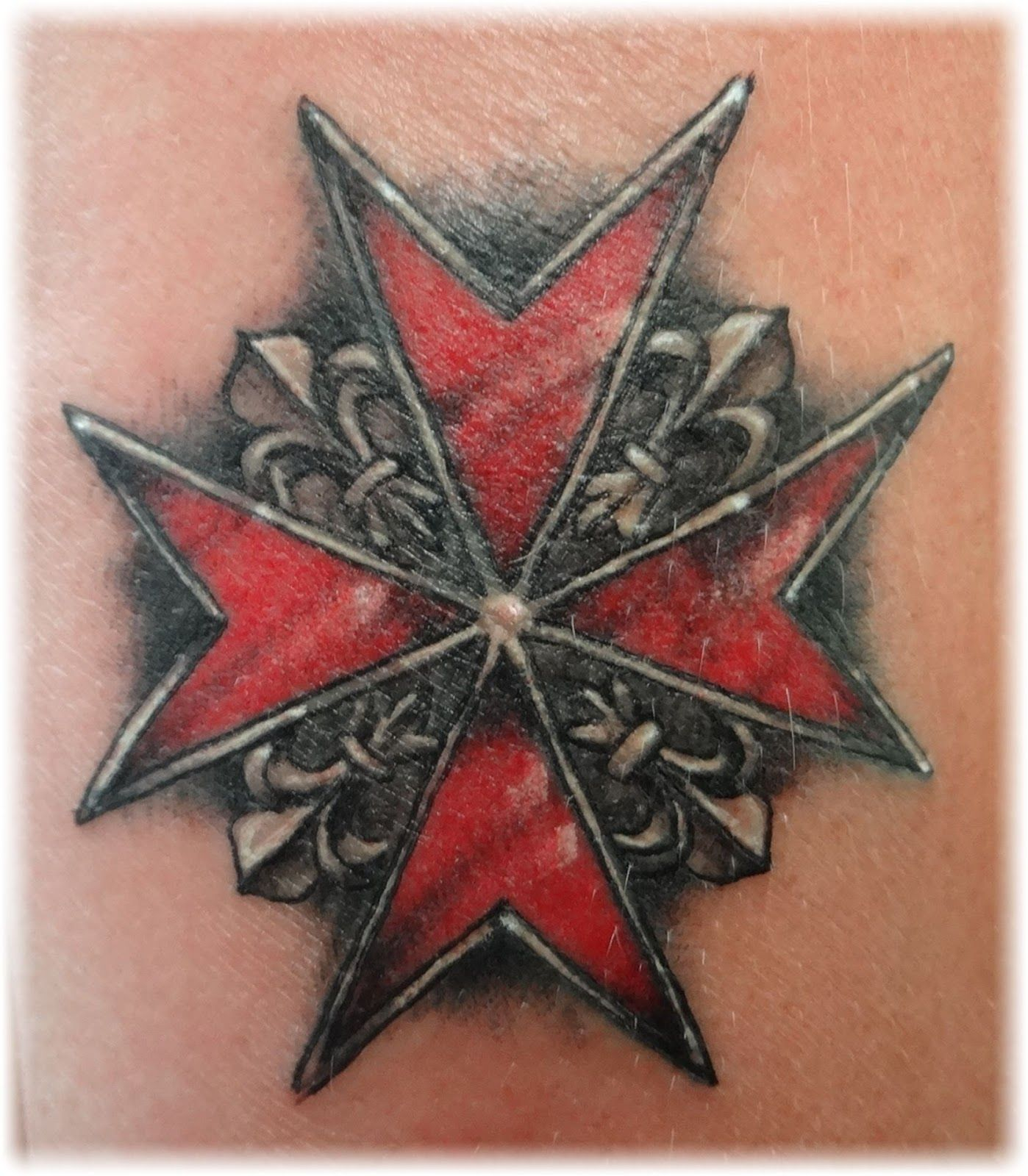 Maltese Cross Tattoo Design Firefighter Tatoos Maltese Cross inside size 1398 X 1600