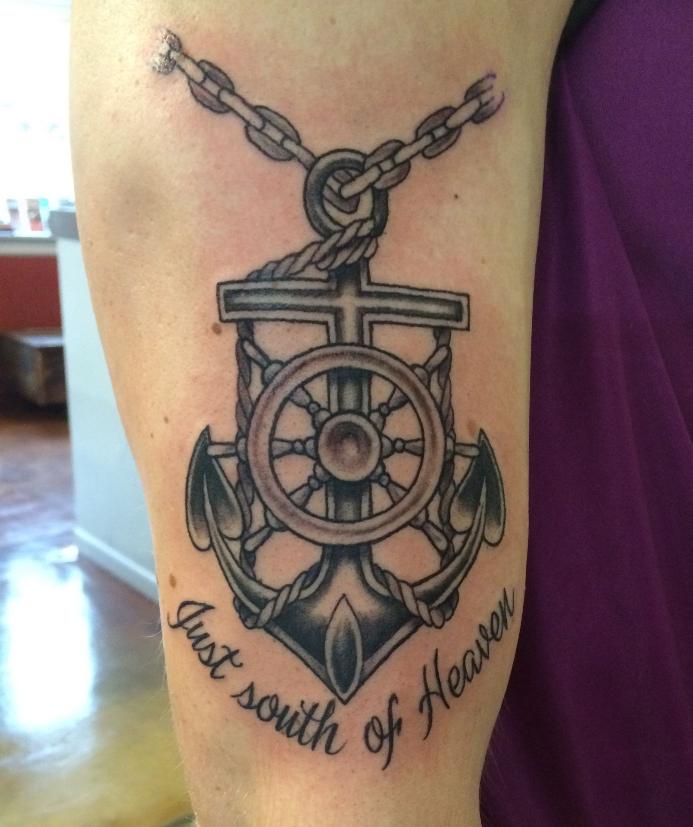 Mariners Cross Tattoo Kris Smith Tattoos with regard to size 1371 X 1636