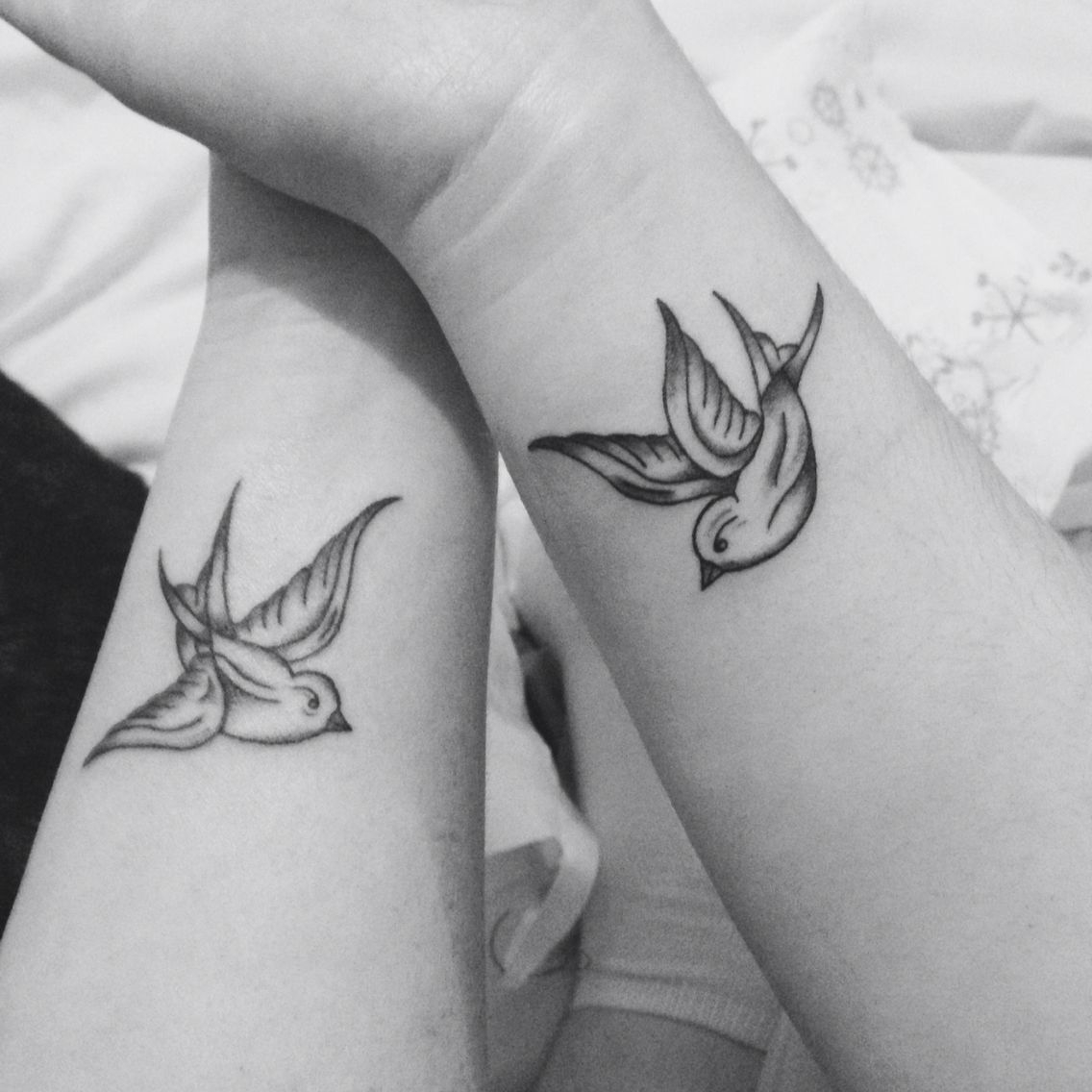 Matching Best Friend Bird Tattoos Cute X Tattoo Ideas Tattoos with regard to proportions 1136 X 1136