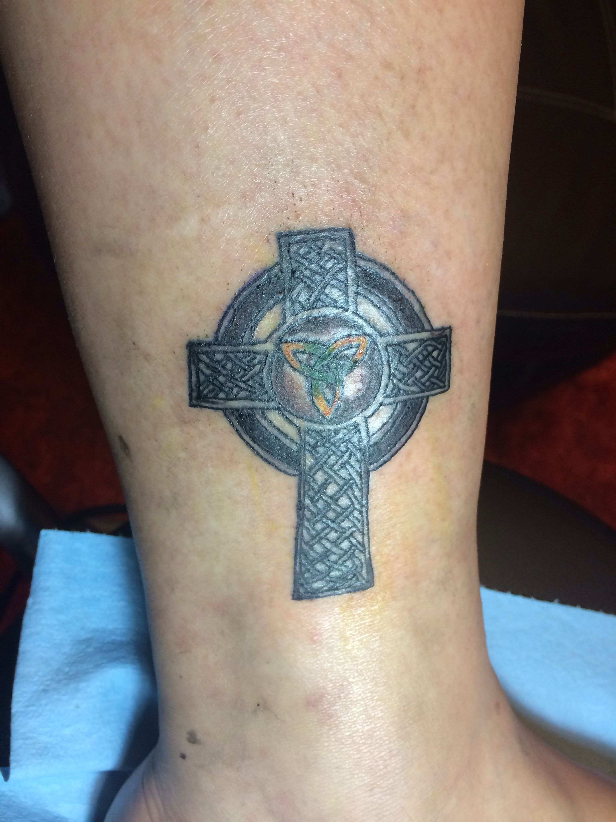 Me New Tattoo The Celtic Cross With Trinity Knot Ink Celtic inside sizing 2448 X 3264