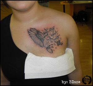 Memorial Bird Tattoo Blaze Wwwfacebookzentattoozagreb with regard to measurements 2376 X 2198