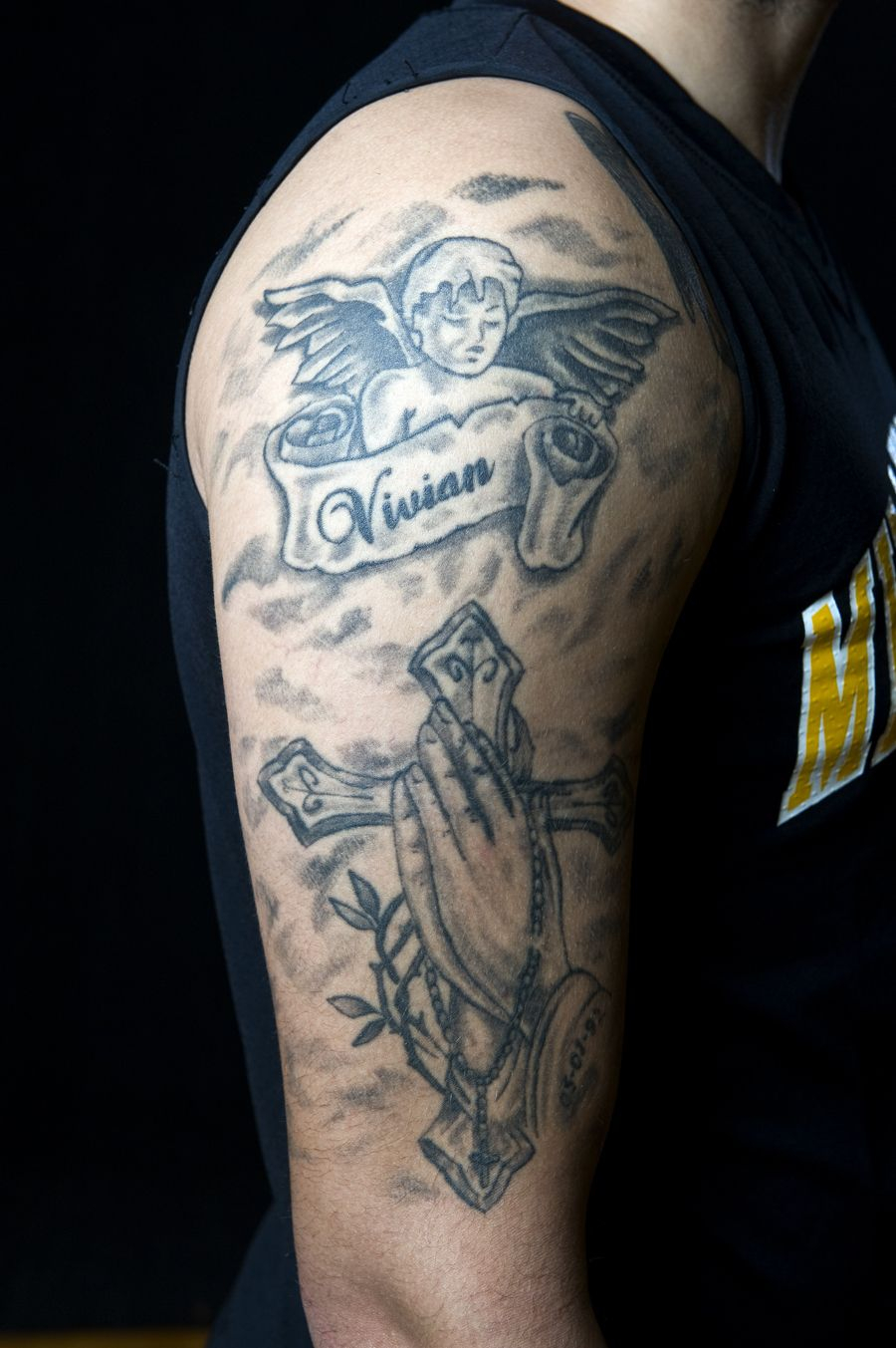Mens Basketball Player Anthony Coleman Got This Tattoo To Honor His with size 900 X 1353