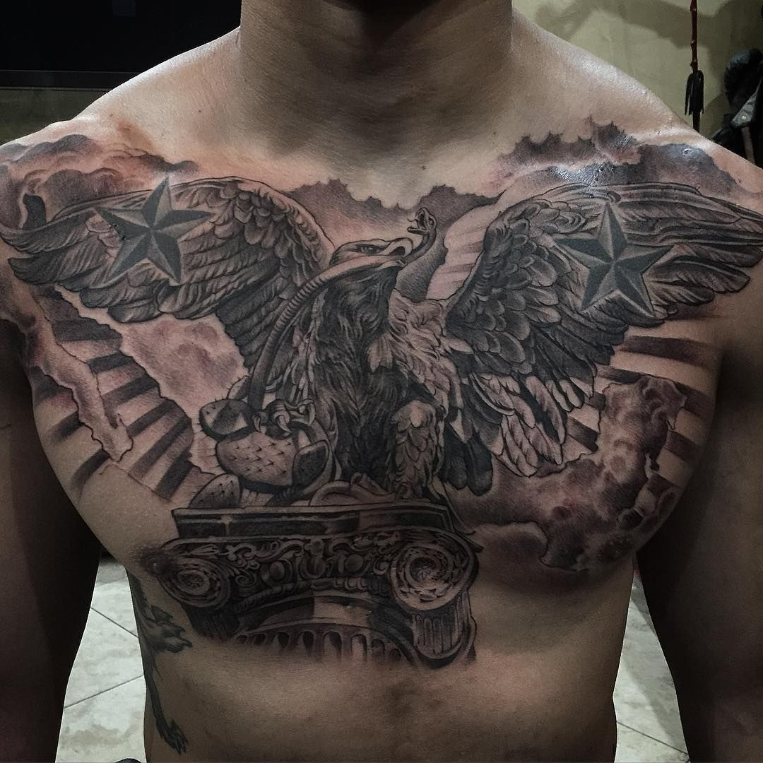 Mexican Eagle Tattoo Tattooes Eagle Chest Tattoo Cool Chest intended for dimensions 1080 X 1080